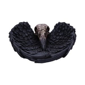 EDGAR ALLEN POE'S NEVERMORE RAVEN SKULL TRINKET HOLDER JEWELLERY DISH - FIGURINES, LAMPES{% if kategorie.adresa_nazvy[0] != zbozi.kategorie.nazev %} - DÉCORATIONS D'INTÉRIEUR{% endif %}