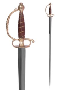 An 18th-century civilian sword with a scabbard
