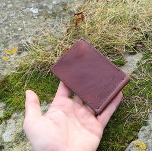 Wildpferd, Ledergeldbörse, Dollarschein