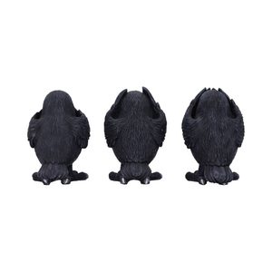 THREE WISE RAVENS 8.7CM - FIGURINES, LAMPES{% if kategorie.adresa_nazvy[0] != zbozi.kategorie.nazev %} - DÉCORATIONS D'INTÉRIEUR{% endif %}