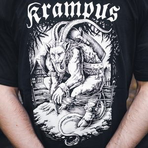 KRAMPUS men's T-shirt bw