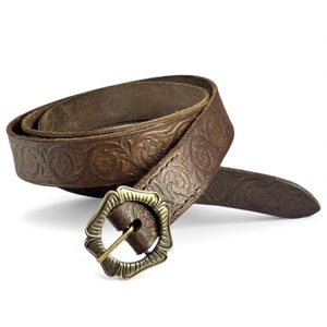 ALBION, ceinture en cuir marron