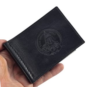 GLADIATOR, leather wallet - black