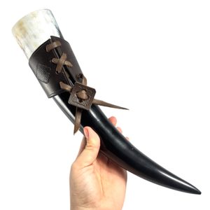 DRINKING HORN HOLDER - Celtica, brown