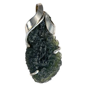ERIS, Czech Moldavite Sterling Silver Pendant