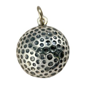 Golf Ball, Silver Pendant
