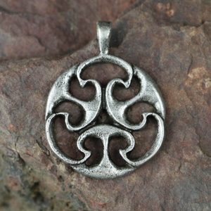 CELTIC KNOT OF LIFE, replica, I. century, pendant, zinc, antique silver