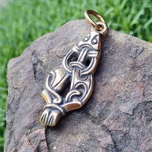 MARTEN, Viking pendant in Borre style, bronze
