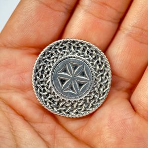 Slavic Svarga, pendant, sterling silver