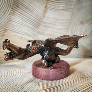 NORGAN - DRAGON. TIN FIGURE - BRONZE PATINA - PEWTER FIGURES{% if kategorie.adresa_nazvy[0] != zbozi.kategorie.nazev %} - PAGAN DECORATIONS{% endif %}