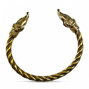 MIDGARDSORMR, Viking Bracelet, brass