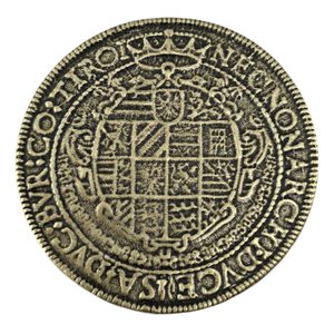 Bohemia, Rudolf II 1576 - 1611 Thaler, zinc, coin - replica ant.brass