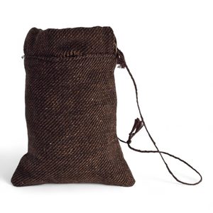 Medieval woollen bag lined with linen