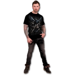 RAVEN CAGE - T-SHIRT BLACK - T-SHIRTS POUR HOMMES, SPIRAL DIRECT{% if kategorie.adresa_nazvy[0] != zbozi.kategorie.nazev %} - T-SHIRTS, BOOTS - ROCK MUSIC{% endif %}