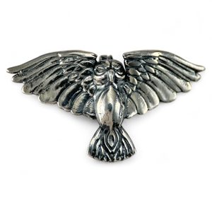 ATHENE NOCTUA - owl, silver pendant - large