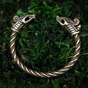 DREKI, Wikingerdrache, Armband, Bronze