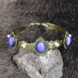 REGINA - Medieval Crown, brass and glass