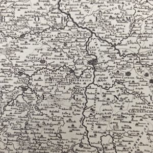 Bohemiae Regnum, historische Karte des Königreichs Böhmen, handgeschöpftes Papier
