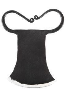 Cheese knife or herb cleaver, forged steel, large