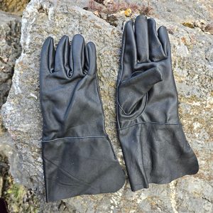 GANTS HISTORIQUES SHERMIRE EN CUIR, noirs