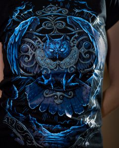 CELTIC OWL, WOMEN'S T-SHIRT, COLOURED - T-SHIRTS POUR FEMMES{% if kategorie.adresa_nazvy[0] != zbozi.kategorie.nazev %} - T-SHIRTS, BOOTS - ROCK MUSIC{% endif %}