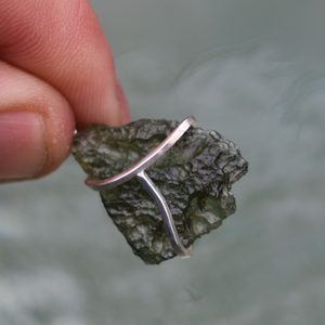 SVATAVA - pendentif argent, Moldavite