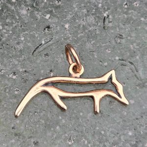 GUMPI, sámischer Wolf, Anhänger, Bronze