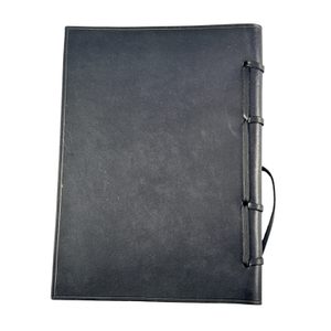 GOTHIC, leather notebook, lined, black