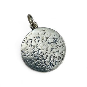 Sacred Lotus Flower, silver pendant