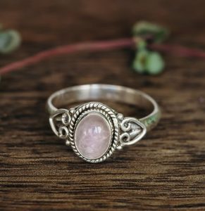 STROMBOLI, ring, rose quartz, silver 925/1000