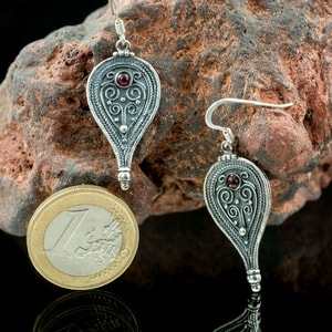 ROMA, Römische Ohrringe, Silber 925