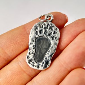 Bärentatze, Spur, Anhänger, Silber 925