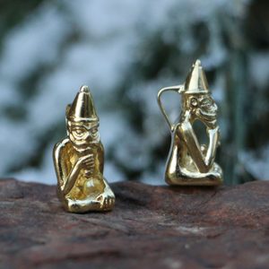 FREY, Viking God, pendant, gold plated