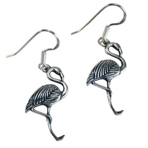 Flamingo , silver earrings Ag 925/1000