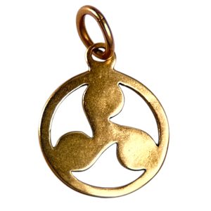 Celtic Triskele, small pendant, bronze