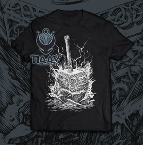 THOR'S HAMMER, MEN'S T-SHIRT BW, NAAV - PAGAN T-SHIRTS NAAV FASHION{% if kategorie.adresa_nazvy[0] != zbozi.kategorie.nazev %} - T-SHIRTS, BOOTS{% endif %}