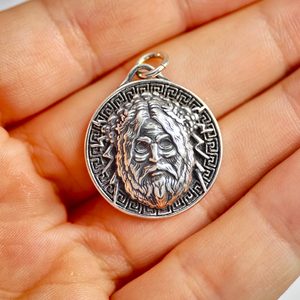 ZEUS, Dieu grec, pendentif en argent 925