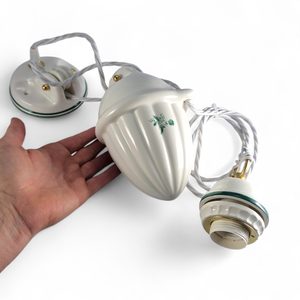 TIROLIA ceramic ceiling lamp with weight 2211-1, green