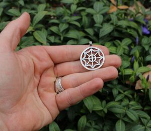 SLAVIC SUN II, silver pendant