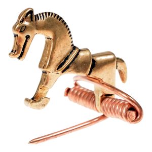 Celtic brooch - horse, bronze