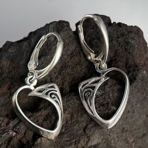 ROWAN, Celtic sterling silver earrings