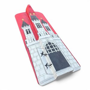 Hussite pavise shield, hand-painted wooden PRAGUE