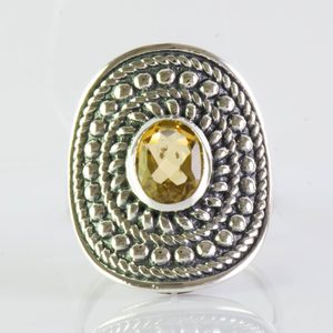 LEMONA, ring, citrine silver 925/1000