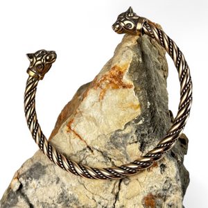 CAITLIN, Celtic Cat, bracelet, bronze