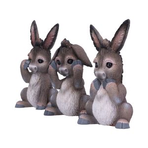 Donkeys, Can't See, Can't Speak, Can't Hear 3 pieces