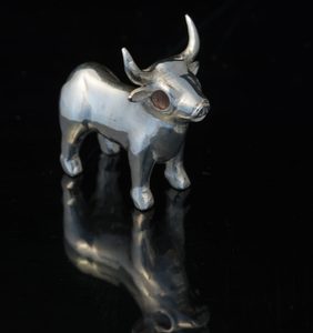 CELTIC BULL FROM BULL ROCK CAVE, MORAVIA, FIGURE SILVER - PENDANTS{% if kategorie.adresa_nazvy[0] != zbozi.kategorie.nazev %} - SILVER JEWELLERY{% endif %}