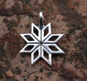 MORNING STAR VENUS, SILVER PENDANT - ANHÄNGER - SCHMUCK, SILBER{% if kategorie.adresa_nazvy[0] != zbozi.kategorie.nazev %} - SILBER SCHMUCKSTÜCKE{% endif %}