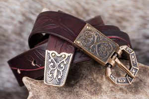 ARTHUR, luxury medieval belt, bronze