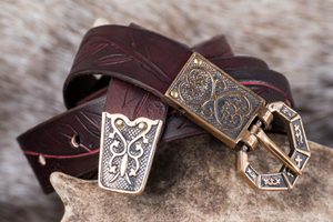 ARTHUR, LUXURY MEDIEVAL BELT, BRONZE - BELTS{% if kategorie.adresa_nazvy[0] != zbozi.kategorie.nazev %} - LEATHER PRODUCTS{% endif %}