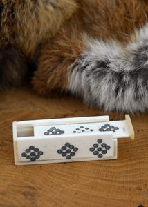 Boîte en os ancienne 10 cm